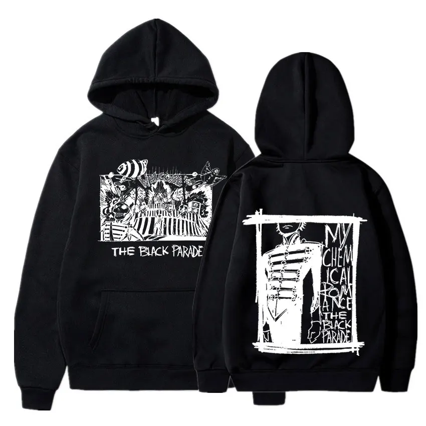 

My Chemical Romance Mcr Dead Hoodie Black Parade Punk Emo Rock Band Hooded Sweatshirts Fashion Oversized Hoodies Streetwear Coat