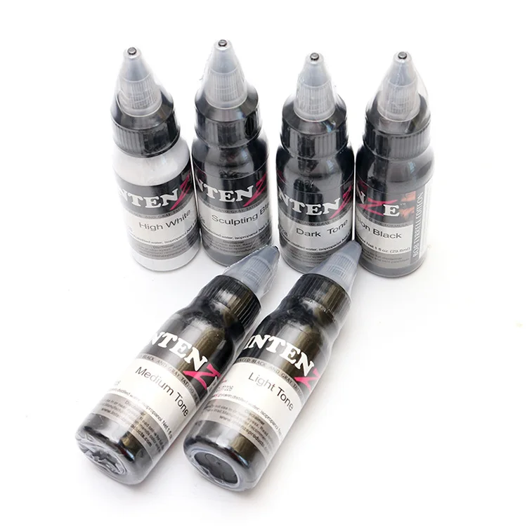 6-основные цвета набор чернил для татуировки пигментов краски тела