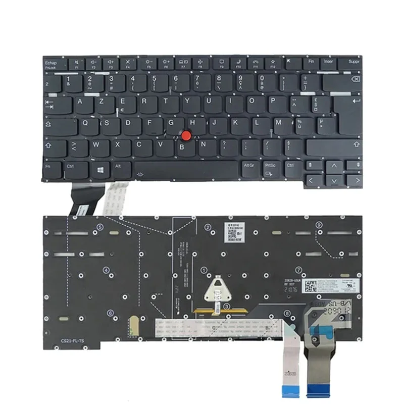 Для Lenovo Thinkpad T14s Gen2 P1 Gen4 X1 Extreme Pustelnik 4th 2021 французская клавиатура для ноутбука с