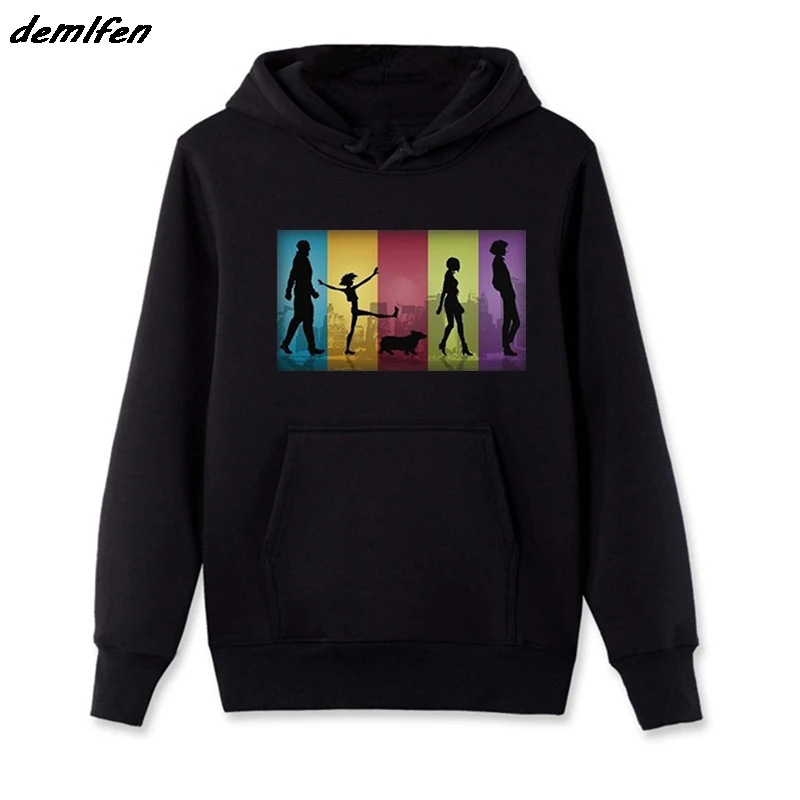 

New Cowboy Bebop See You Space Cowboy Anime Men's Black Hoodie Fashion Fleece Hoody Sweatshirt Hip Hop Coat Jacket
