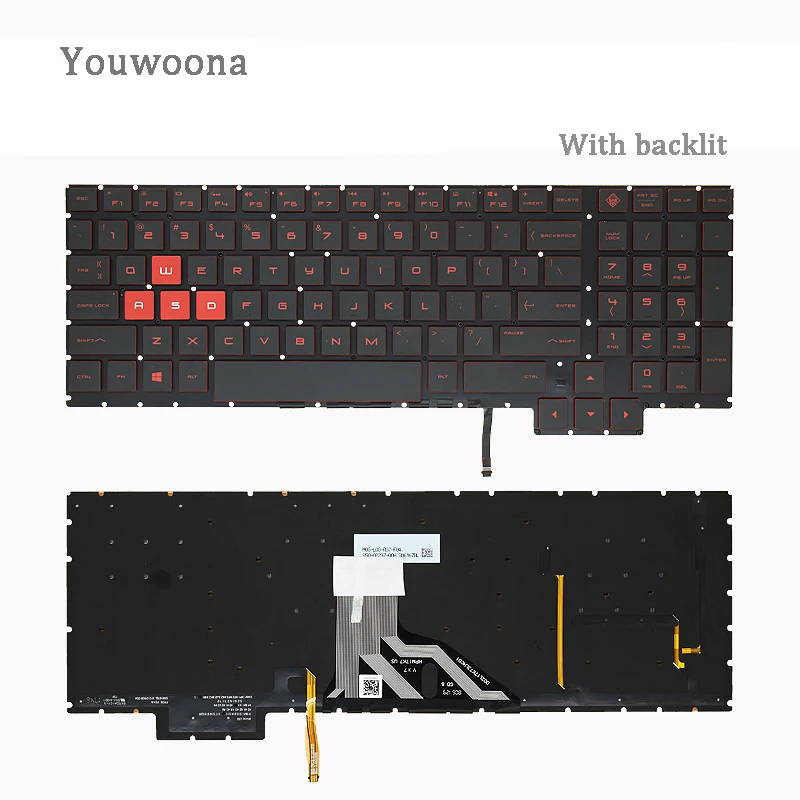 Новая Оригинальная клавиатура для ноутбука с подсветкой для HP OMEN 3 15-CE006TX 15-CE007TX 15-CE008TX 15-CE004TX TPN-Q194 17-AN TPN-Q195