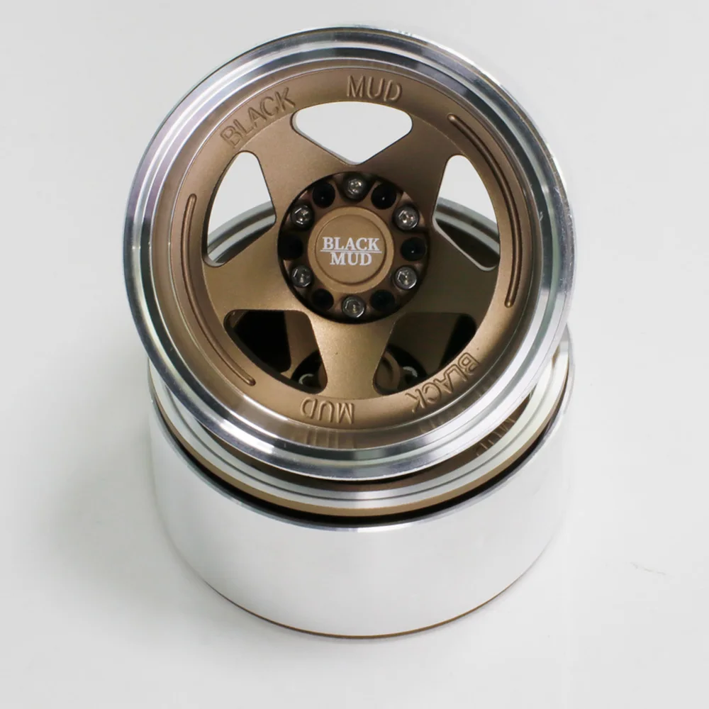 2 6 дюймовый ЧПУ обод имитация колес концентратор 17 комбайнер для 1/8 RC гусеничного