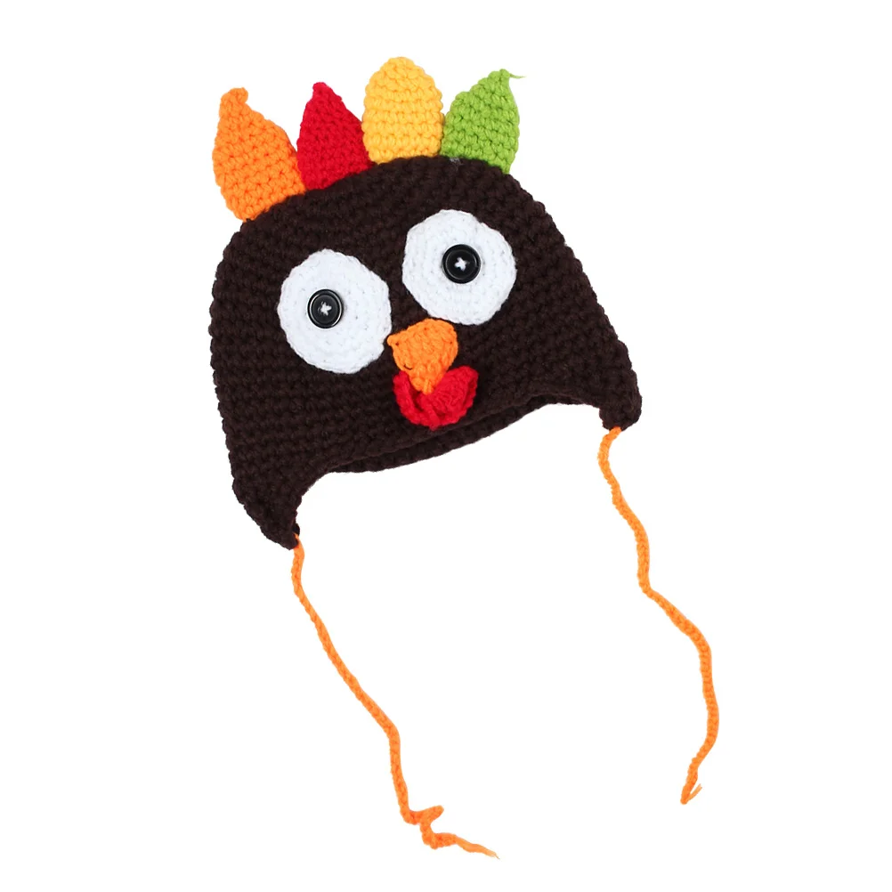 

1Pc Thanksgiving Day Plush Autumn Warm Hat for Autumn Outdoor Winter Hat