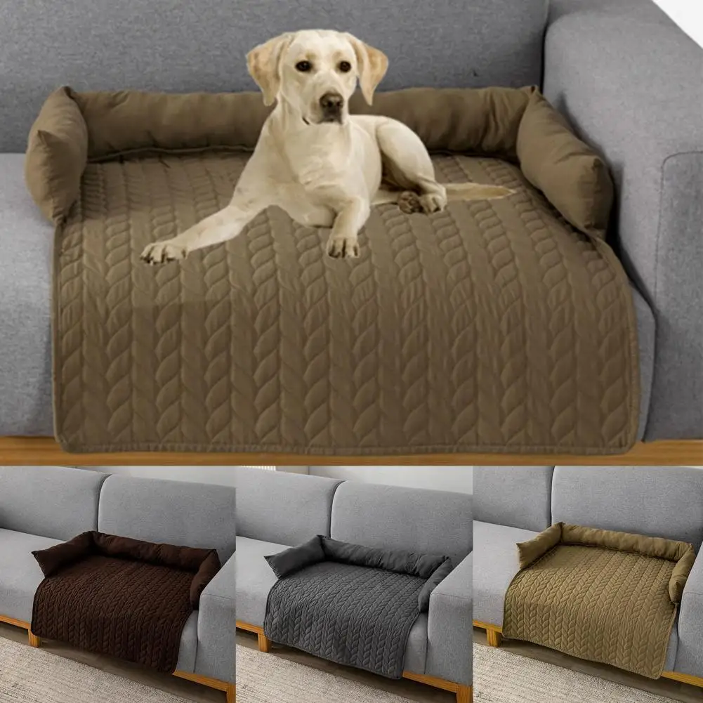 

Коврик для собаки, моющийся поглощающий напольный протектор мебели, кровать для домашнего питомца, кошки, щенка с подушкой для помещения