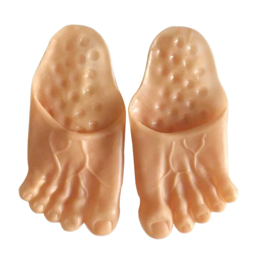 

Slippers Feetgiant Foot Big Costume Funny Cosplay Props Jumbo Slipperbare Supplies Party Accessoriesfake Men Socks