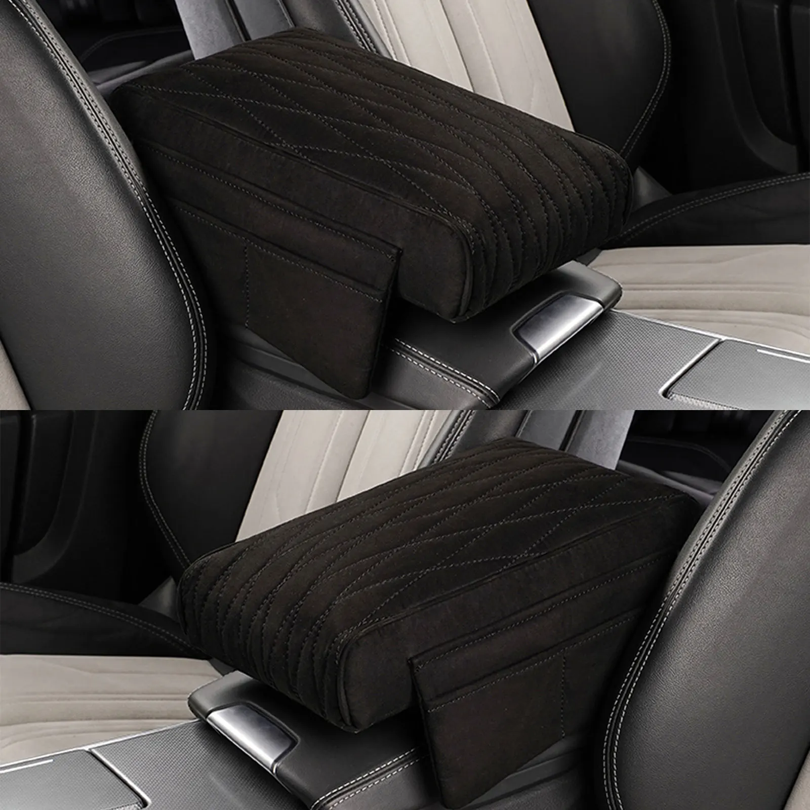 Подлокотник для автомобиля из мягкой замши с пенным наполнителем эффектом