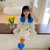 girl dress%c2%a0party evening gown cotton 2022 floral spring autumn cotton flower girl dress vestido robe fille ball gown kids baby c