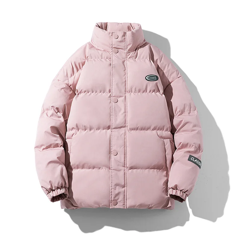 Stand-up Collar Winter Loose Cotton-padded Jacket Men's and Women's Bread Clothes Thickened Warm Couple's Cotton-padded Jacket