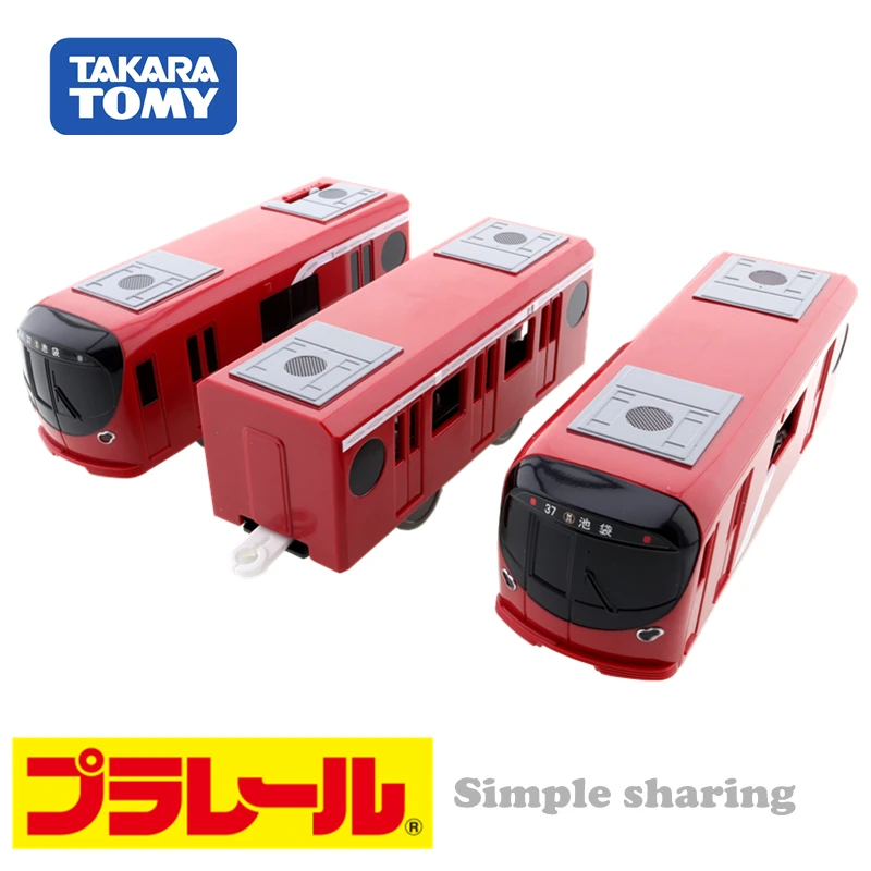 Такара Томи Пла-Рейл Пларейл S-58 Линия метро Токио Марунути с 2000 года с моторизованной моделью игрушечного поезда с освещением.