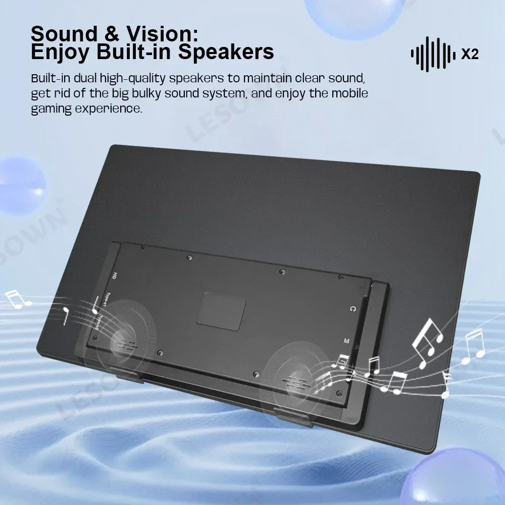 Портативный монитор LESOWN 13 3-дюймовый 4K USB-C HDMI IPS Touch 1920x1080 широкоэкранный