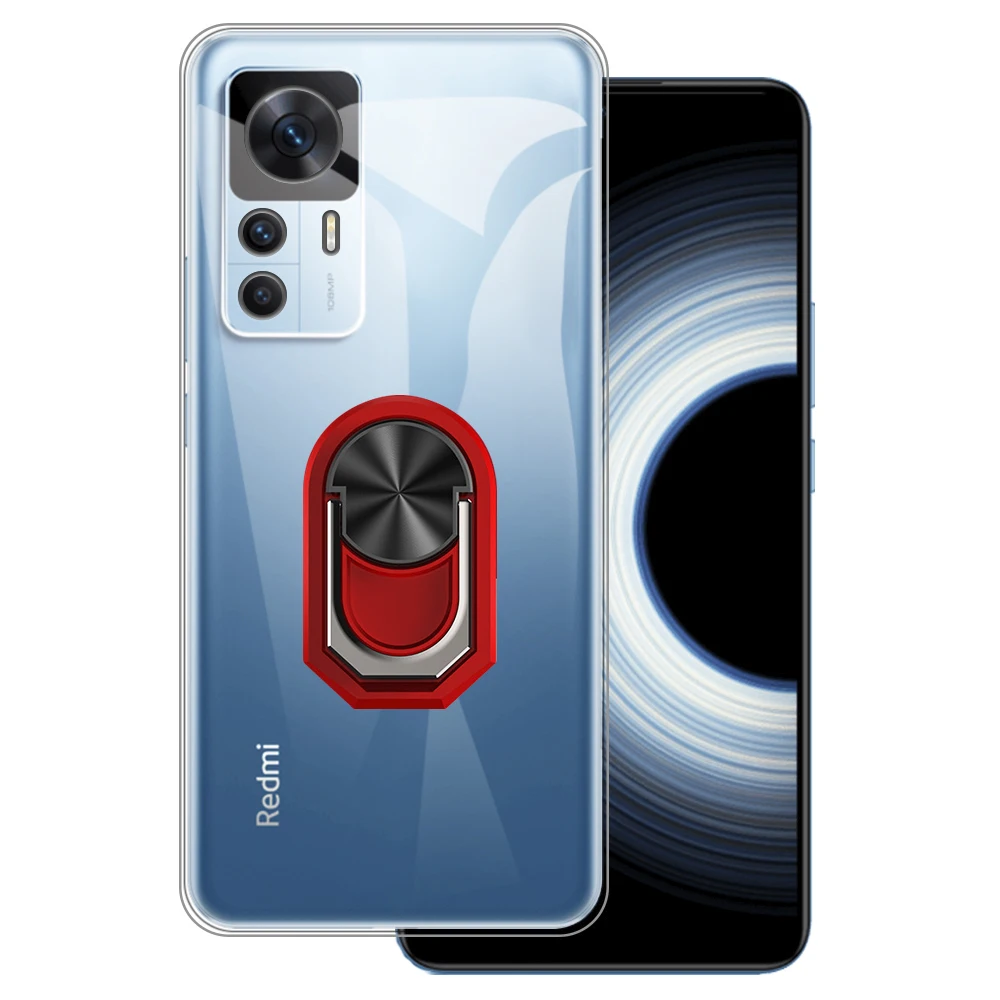 Роскошный противоударный чехол с кольцом-держателем для Xiaomi Redmi K50 Ultra Extreme Edition