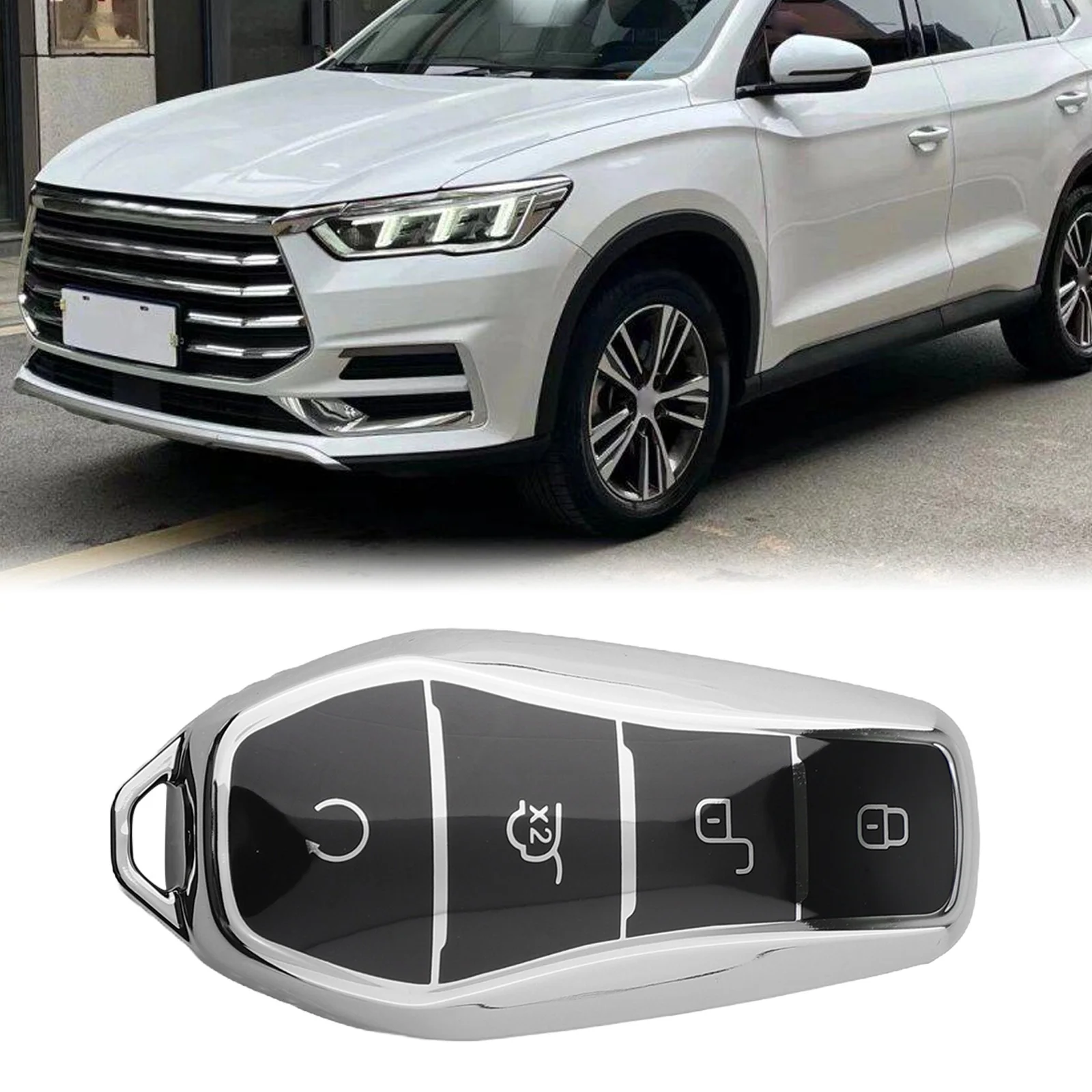 Чехол для ключа BYD Qin Plusdmi Han EV чехол автомобильного простая установка высокая