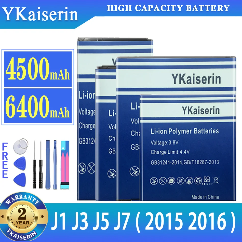 

YKaiserin Battery Samsung Galaxy J1 J5 J7 J3 (2016) J5 2015 Version J120 J120T J120H J120DS Edition J510 J500F J710 G530 G530H