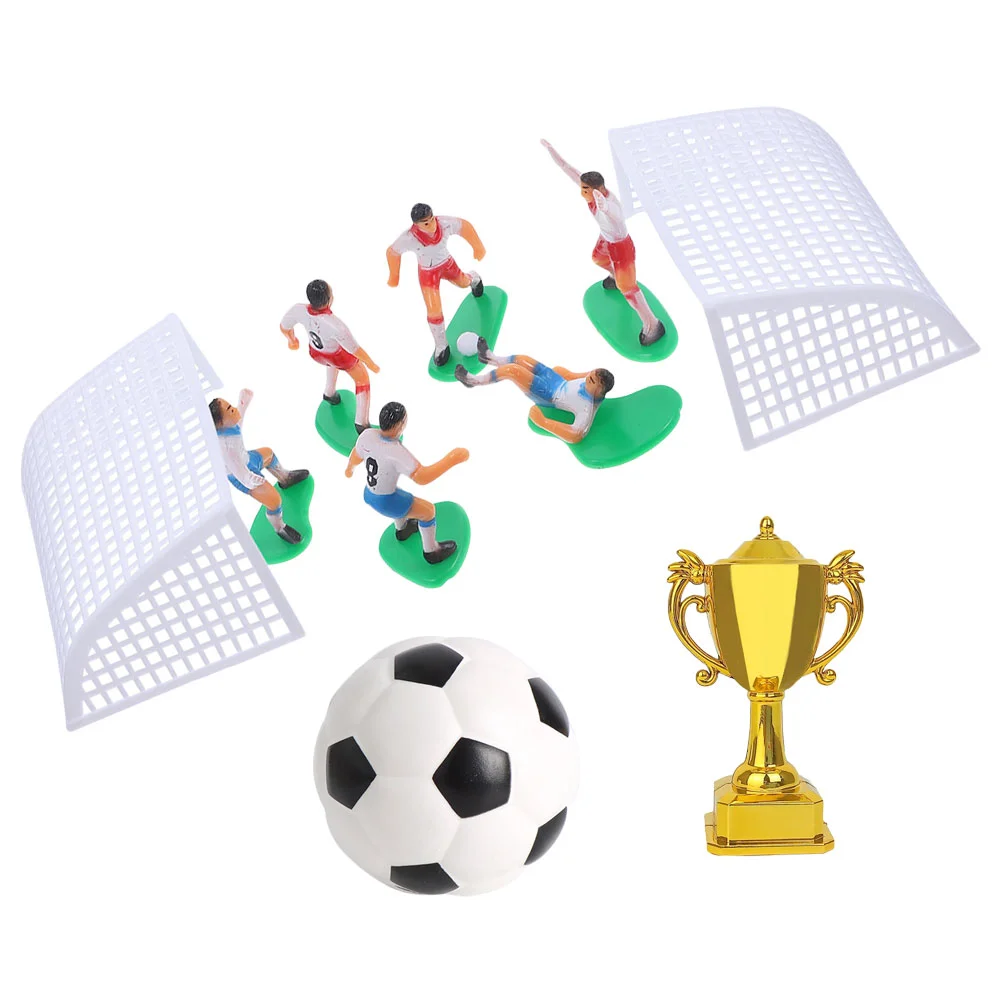 Украшение торта настольный футбол миниатюрный пейзажный декор трофейное поле