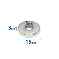 510203050100pcs 15x3 4 mm small round search magnet 15x3 with hole 15x3 5mm countersunk neodymium magnet disc 153 3 n35