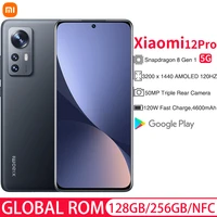 global rom xiaomi mi 12 pro 5g snapdragon 8 gen 1 nfc 50mp camera 120w fast charge 4600mah battery amoled display smartphone