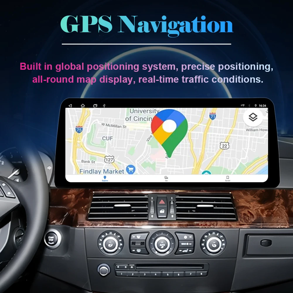 Фото Android 15 Беспроводной Carplay для BMW 3 4 серии F30 F31 F32 F33 F34 F36 2013-2019 NBT EVO Система Сенсорный экран GPS-навигация QLED №3