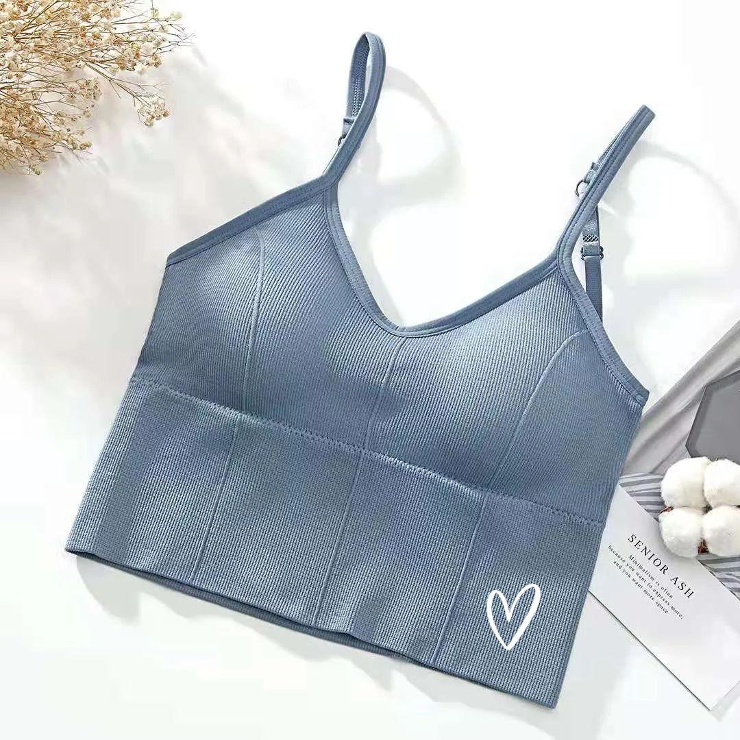 U-образный бюстгальтер на спине топ-труба женский укороченный топ в стиле