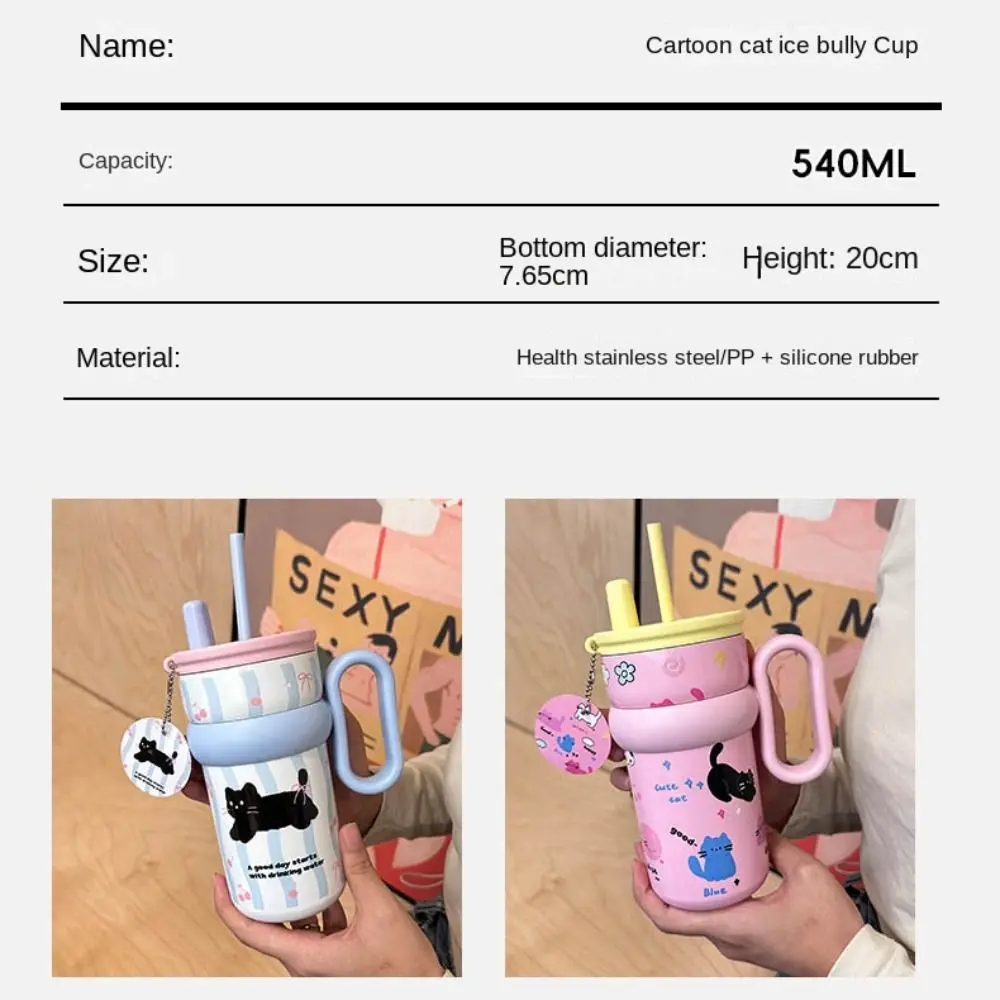 Прочный стакан-термос 600 мл с ручкой стакан из нержавеющей стали 316 крышка