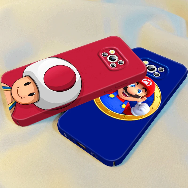 

Cute Cartoon Anime Mario Cool Film Phone Case For Xiaomi Mi Poco X5 X4 X3 F5 F4 F3 F2 M5S M5 M4 M3 GT Pro 5G Feilin Hard Cover