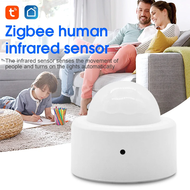 

Датчик движения человеческого тела Zigbee 3,0 Tuya Mini, датчик движения PIR, датчик умного дома, безопасность, беспроводное соединение, умный
