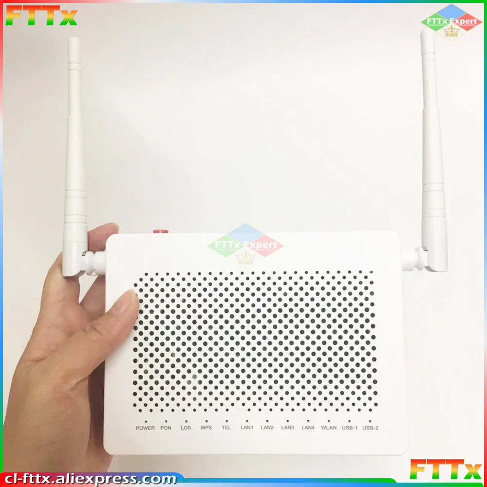 6pcs/lot F673AV9 4GE +Voice +USB 2.4G& 5G Dual Band WIFI GPON Optic Fiber ONU FTTH English Firmware Used ONT AC Option F673AV9A