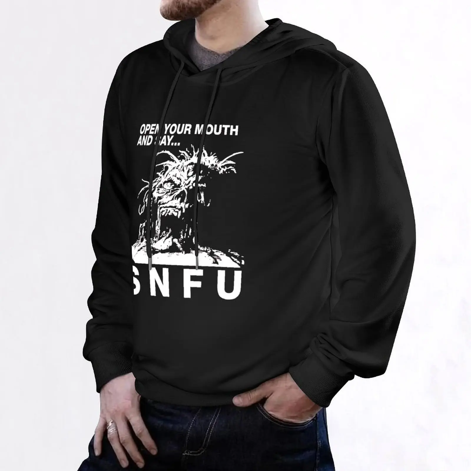 SNFU Open Your Mouth пуловер с капюшоном мужской зимний свитер мужская осенняя одежда