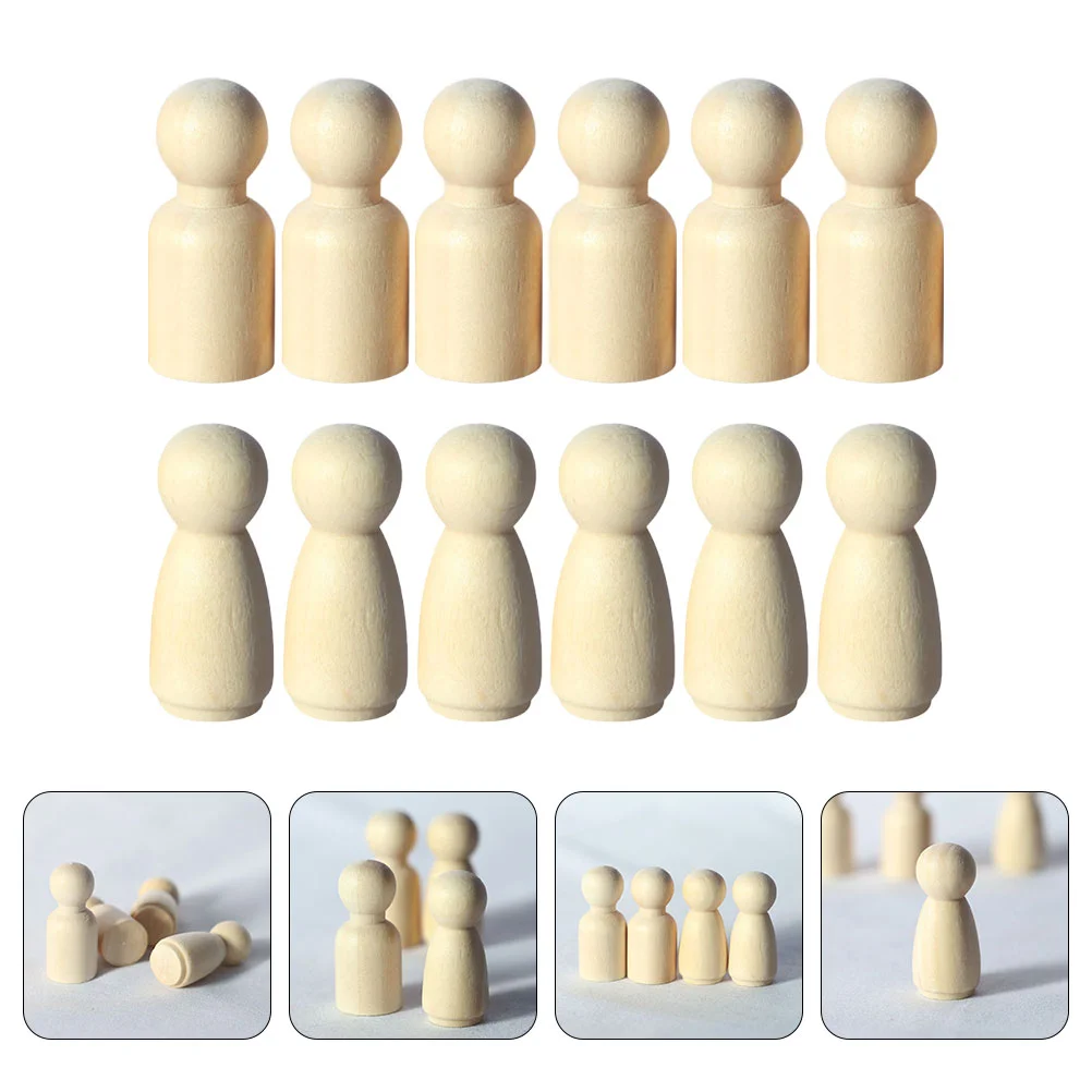12 шт. мини-деревянный человек DIY ремесло песочный стол орнамент миниатюрный декор
