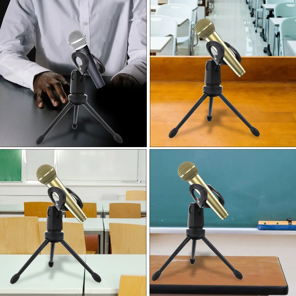 2 шт. штатив-подставка держатель для микрофона емкостный складной пластиковый
