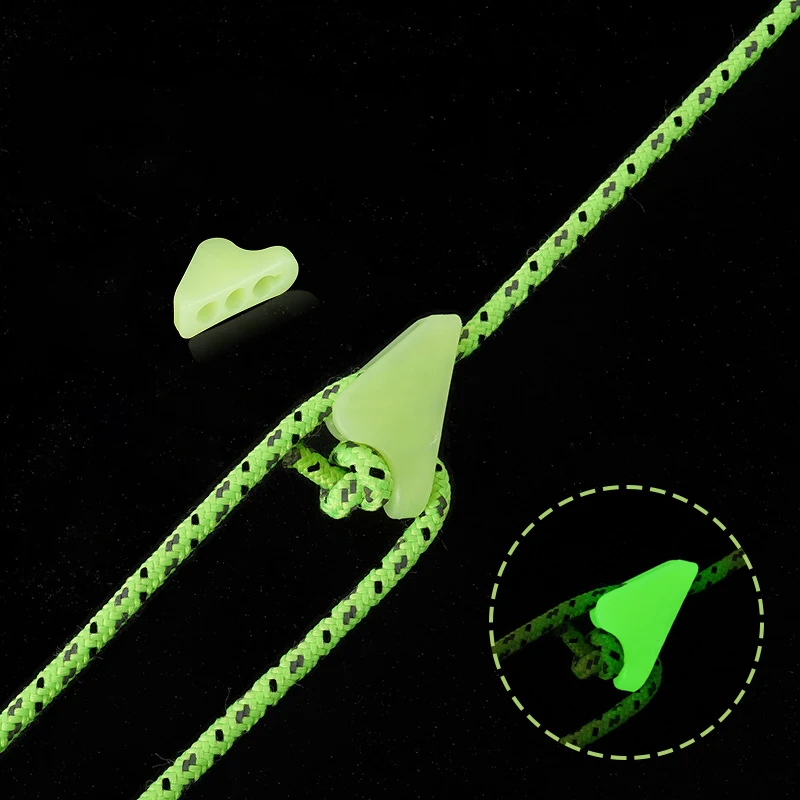 

Outdoor camping luminous rope buckle tent pull rope luminous anti-slip adjustment buckle plastic rope buckle tent accessories