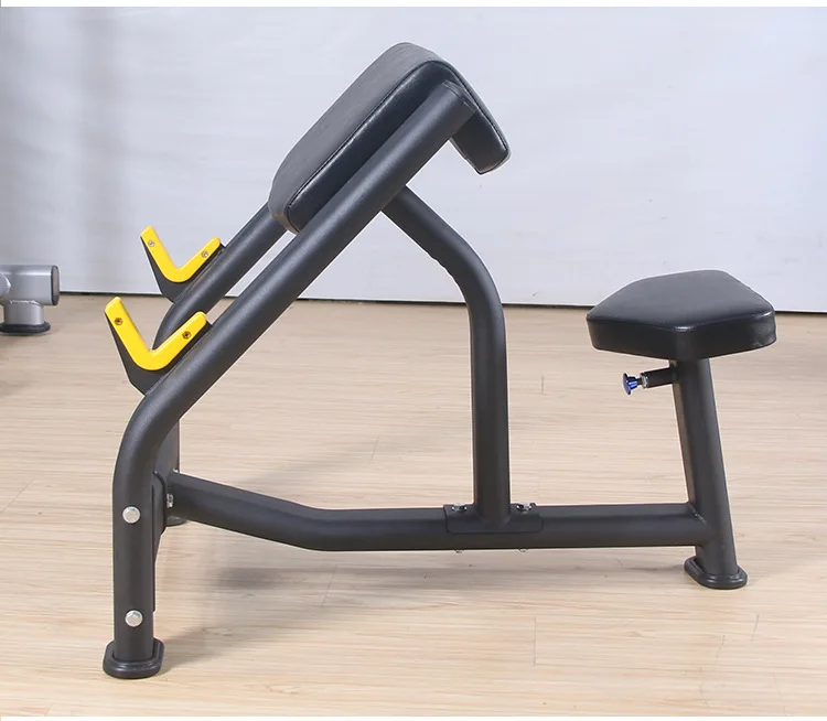 Фото Регулируемая скамья для бицепсов Custom Commercial Preacher Curl Bench: тренажер для изоляционной тренировки бицепсов сидя, стойка для сгибаний рук для домашнего спортзала №5