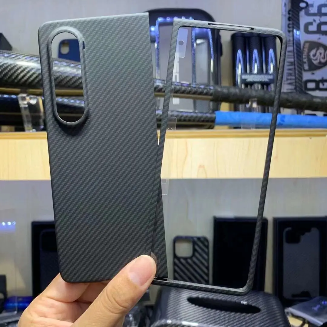 Чехол из углеродного волокна для Samsung Galaxy Z Fold 3 /Z 4 Тонкий чехол арамидного