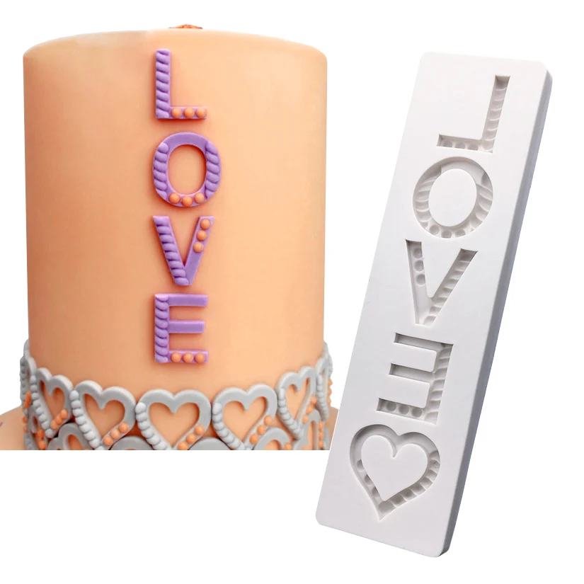 

LOVE Silicone Mold Fondant Cake Chocolate Candy Jello Silicone Decorating Tools