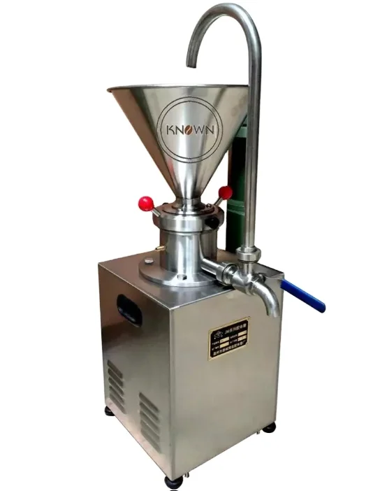 

Commercial Automatic Chili Sauce Grinder Jam Machine Colloid Mill 50 kg/h Sesame Peanut Butter Making Machine