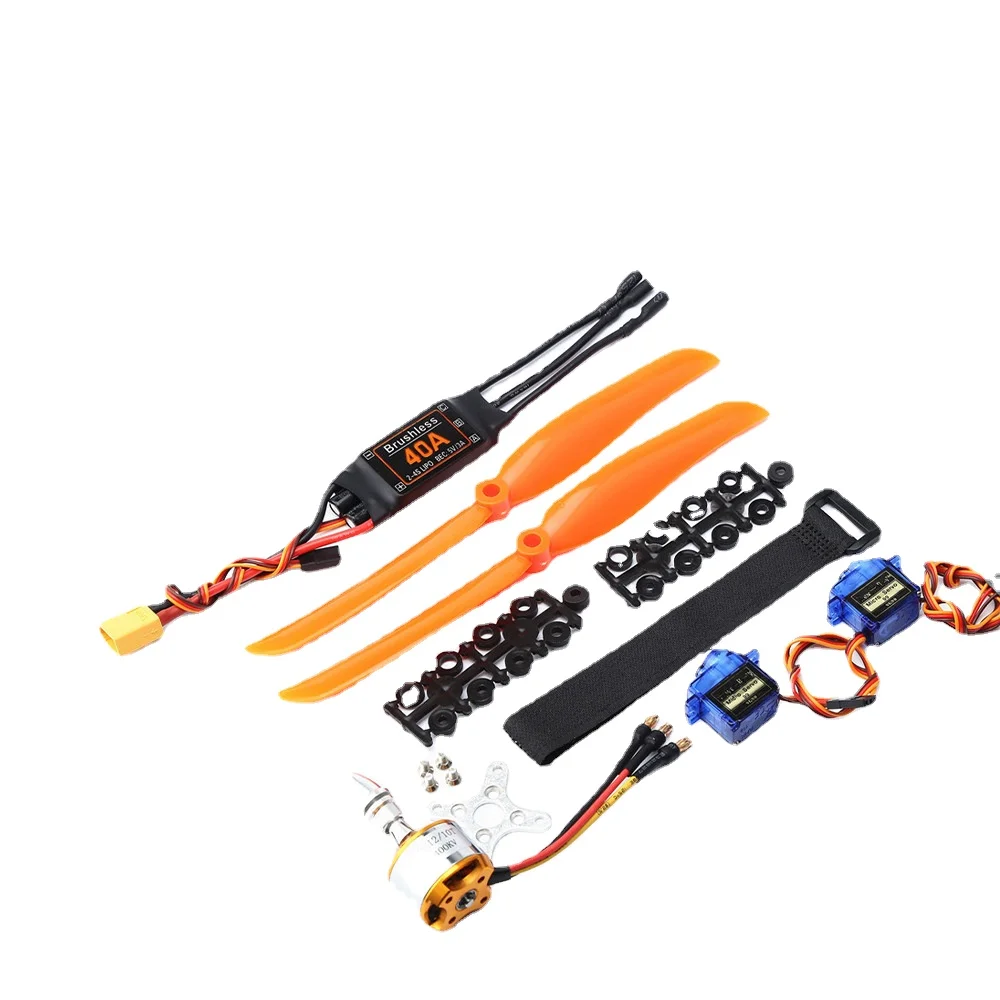 A2212 KV1400/2200KV бесщеточный двигатель 40A ESC SG90 Servo 8060/1060 Набор пропеллеров для XXD RC самолет гоночный Дрон