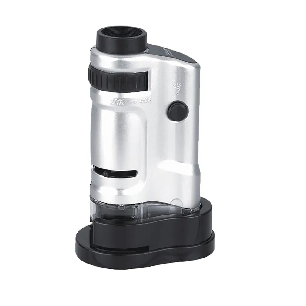 

Набор микроскопа 20-40x, учебный Биологический микроскоп со светодиодсветильник кой для изучения науки и экспериментов