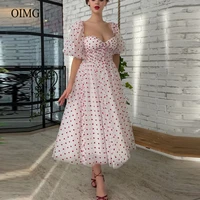 oimg vintage white tulle with red hearts prom dresses sweetheart puff sleeves tea length bride formal party dress christmas gown