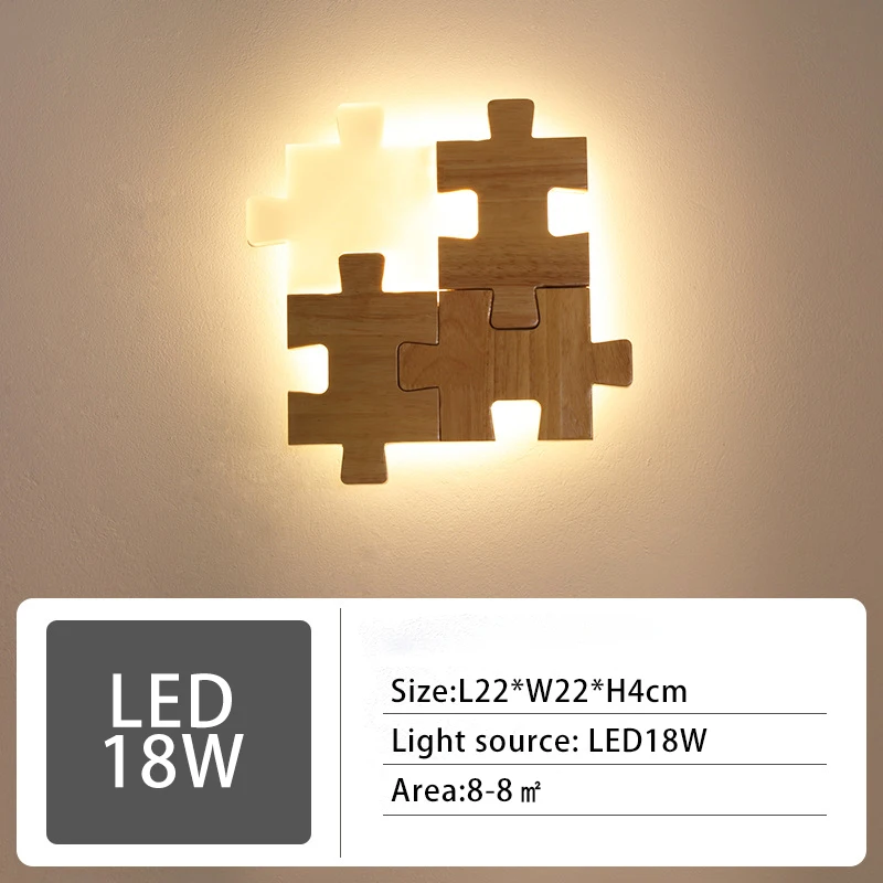 Настенная лампа в скандинавском стиле Креативный светодиодный светильник из