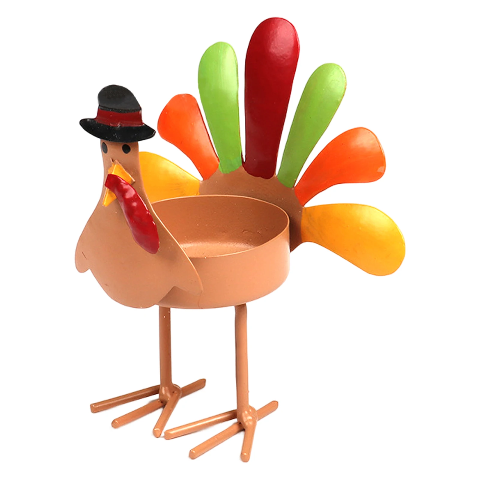 Elegant Table Exquisite Sitting Standing Festival Metal Turkey For Thanksgiving Window