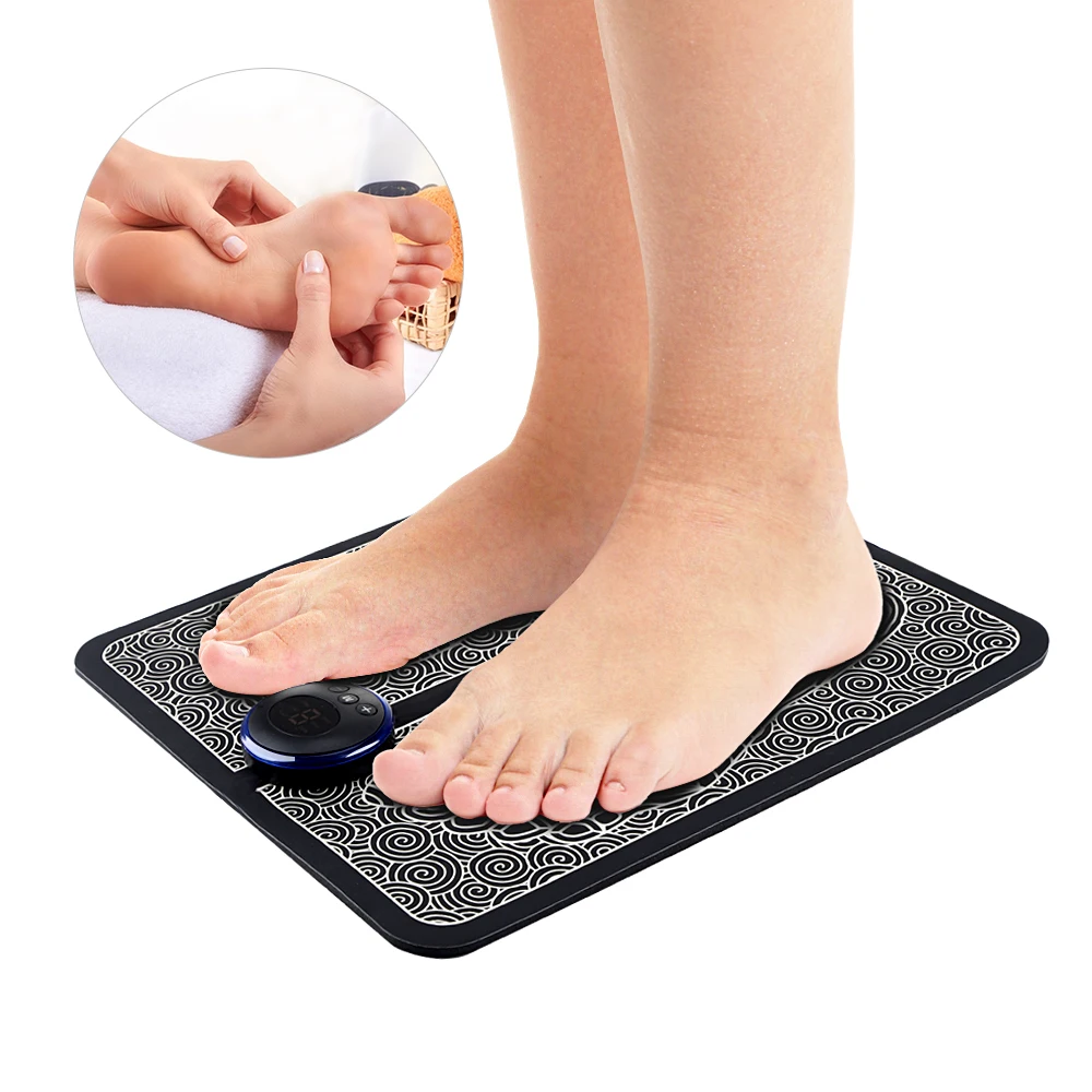 

Foot Stimulation Massager EMS Electric Pad Folding Portable Mats Fully Automatic Circulation Massage Body Machine for Men Women