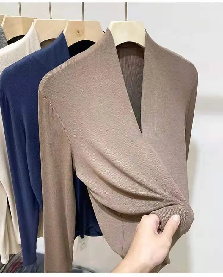 

Женский новый однотонный топ с коротким рукавом, модный и удобный