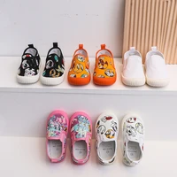 children canvas shoes slip on casual shoes for kids boy girl cute cartoon print pattern sneakers fashion all match student flats