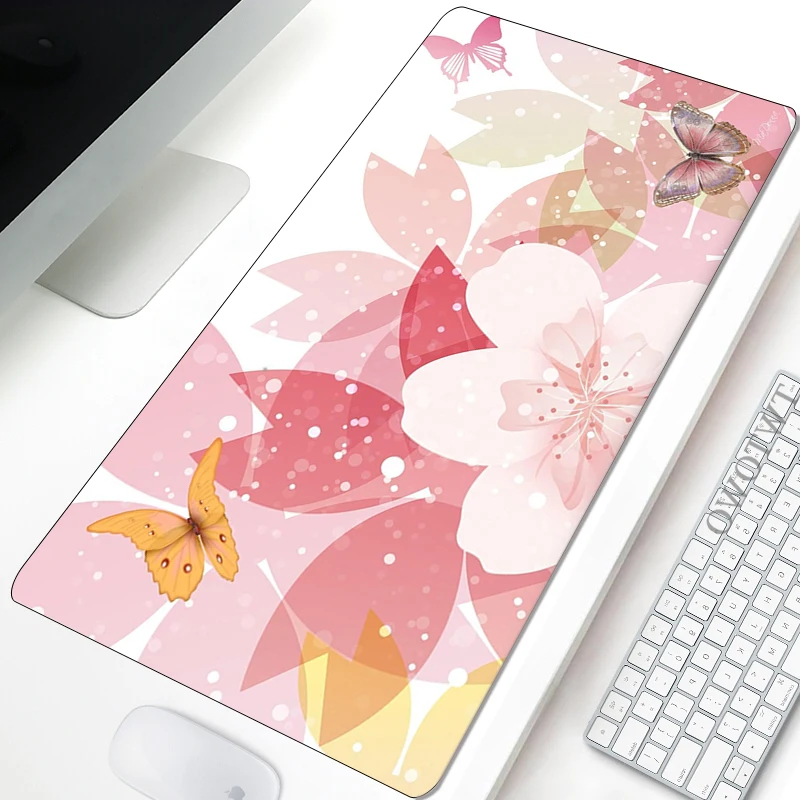 

Mousepad Computer Custom Home Large Desk Mats keyboard pad Cherry Blossom Soft Carpet Office Laptop Mice Pad Table Mat