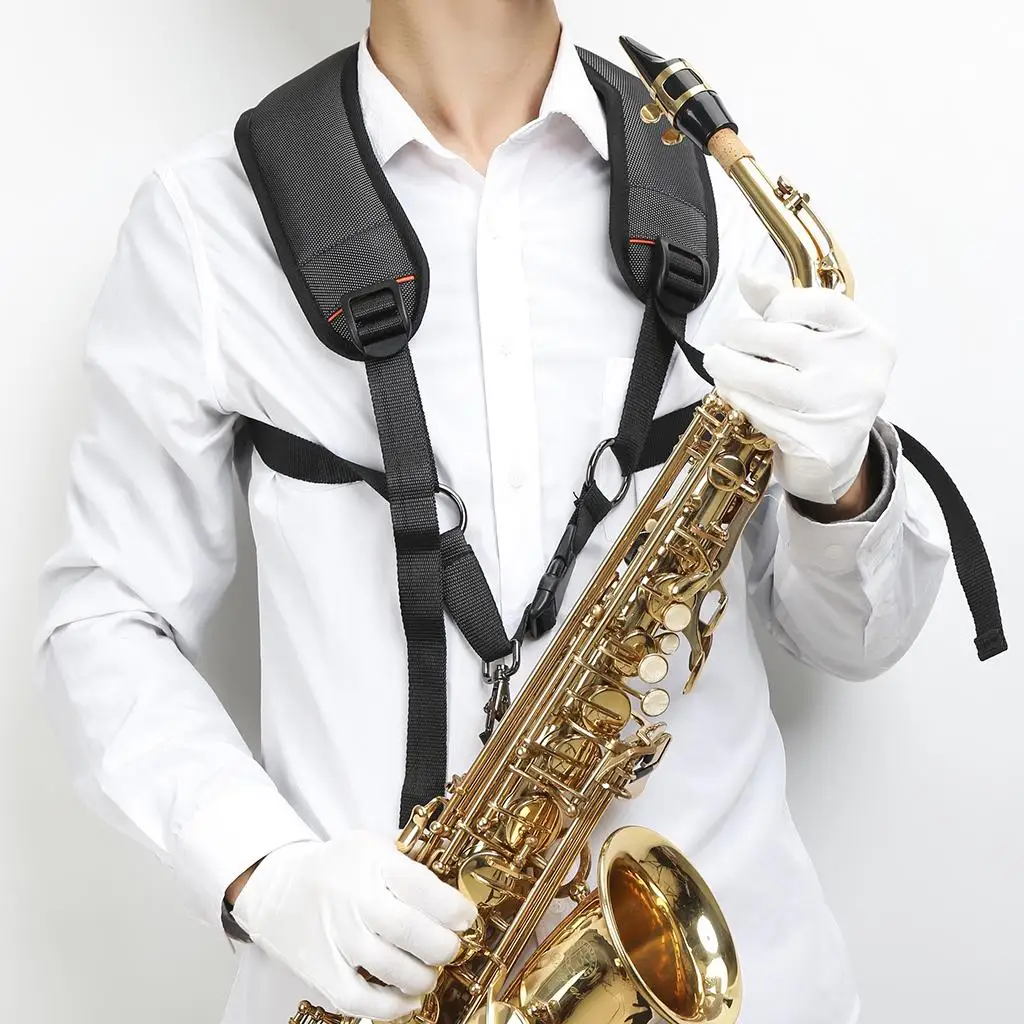 

Adjustable Saxophone Sax Oxford Cloth Cotton Padded Neck Shoulder Strap