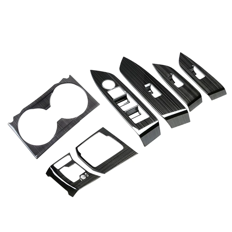 

Car Interior Window Switch Lift Buttons Cover Trim Sticker Drainage Cup Holder Gearbox Panel For MAZDA CX-5 2017