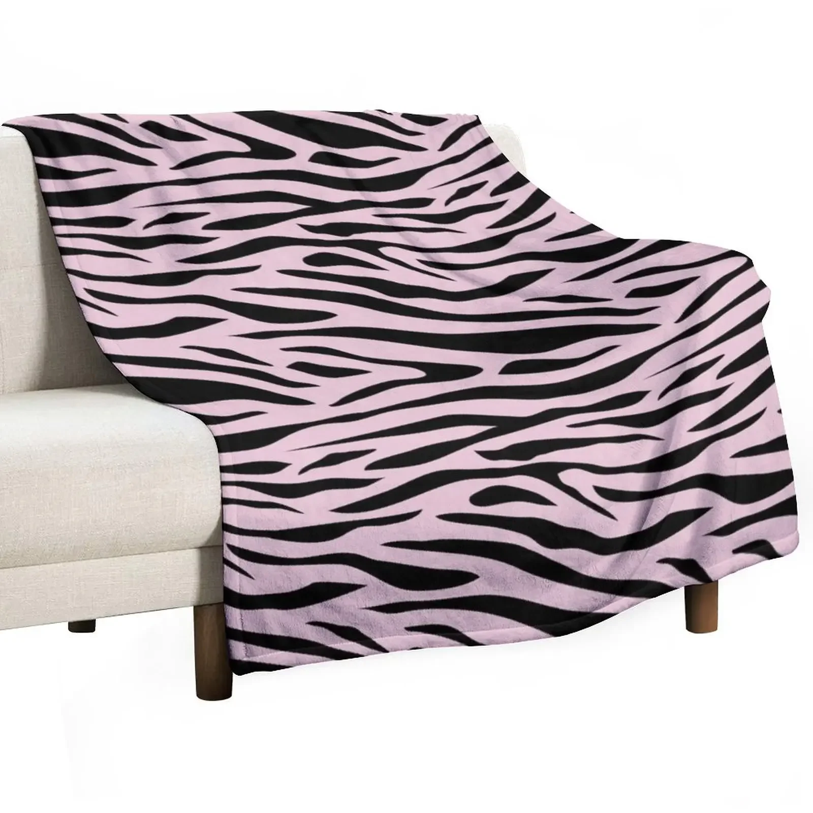 Плед с узором в виде клубники и зебры-розовое Полосатое одеяло клетку для кровати