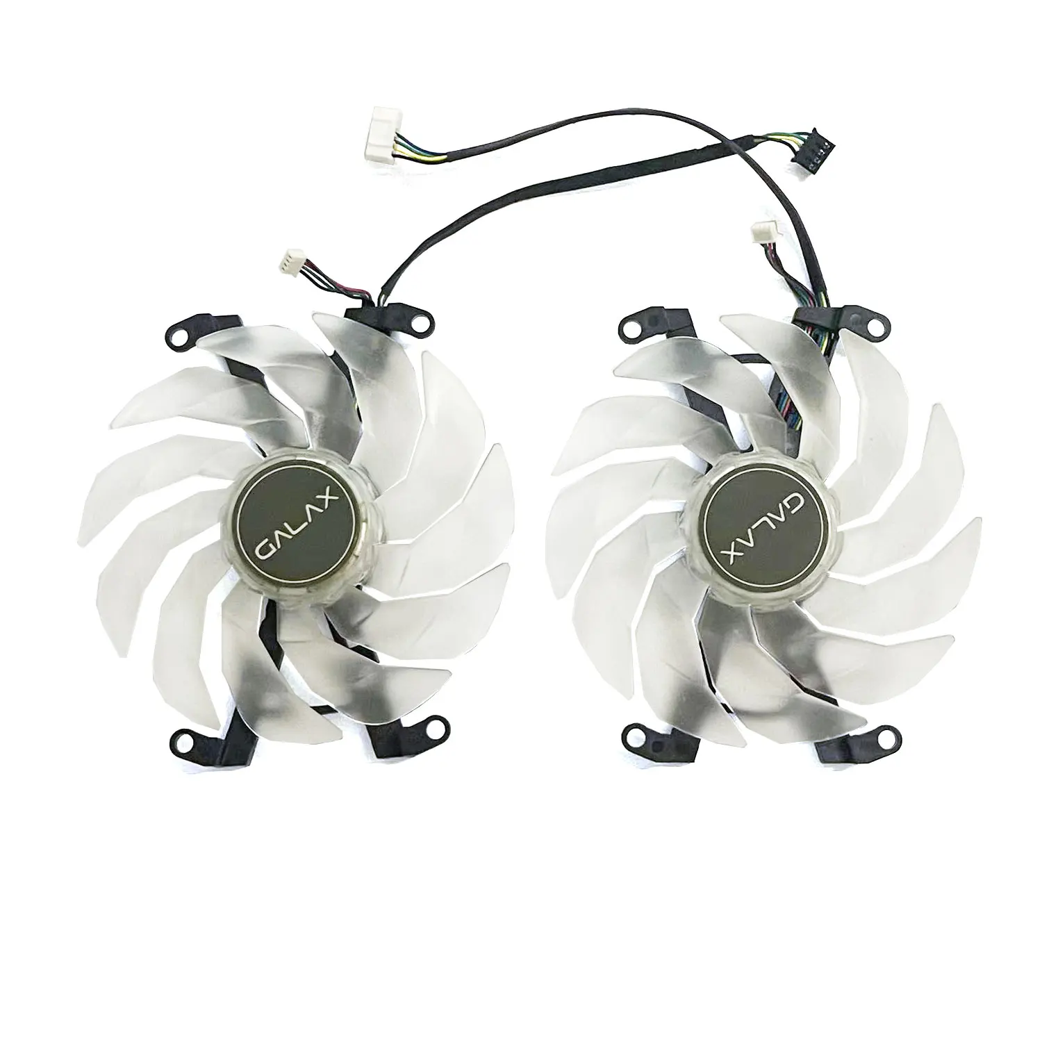 Фото Новый сменный вентилятор DIY с белой LED-подсветкой GFY10015H12SPA 102 мм для видеокарт GALAX GeForce RTX3060ti 3070 3070ti EX черного цвета №2