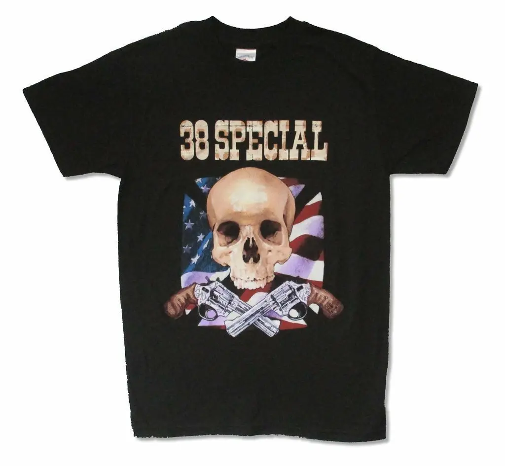 

38 Special Flag Guns Wild Eyed Boys Tour 2007 Black T Shirt New