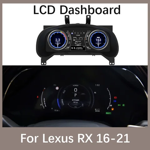 Для Lexus RX RX300 RX330 RX350 RX400 RX450h 2008 - 2021 Linux Автомобильная ЖК-панель Цифровой кластер инструмент Виртуальная кабина панель