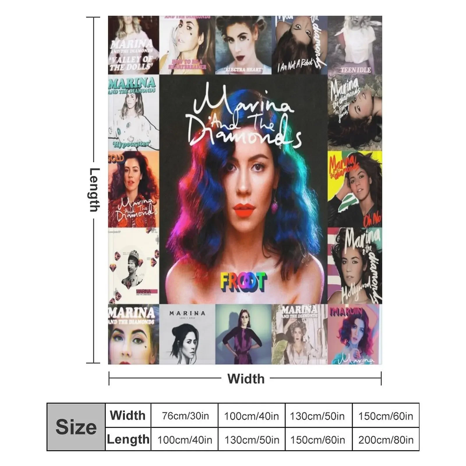 Фланелевое одеяло Marina and the Diamond